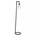 Moderne Bodenlampe mit Tropfen-Glas-Schirm