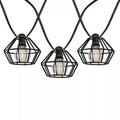 LED Dekorative Lichtreihen mit Metallkäfig-Lampenschirmen